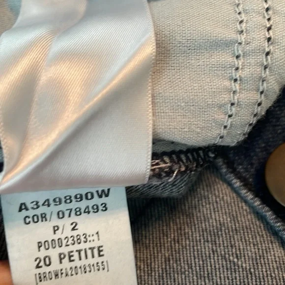 Brooke Shields jeans EUC size 20W petite dark wash boot cut 5pocket w/stretch - Picture 6 of 12